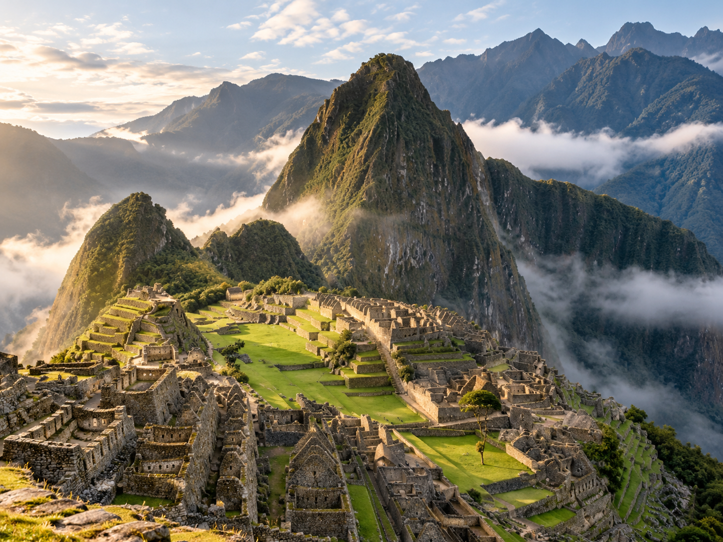 Machu Picchu entre las montañas de Perú